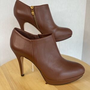 Vince Camuto Chestnut Heeled Ankle Boots